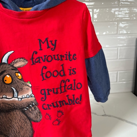 The Gruffalo Long Sleeve Shirt with Hood 2015 18-24M Kids Nostalgic - Picture 3 of 10